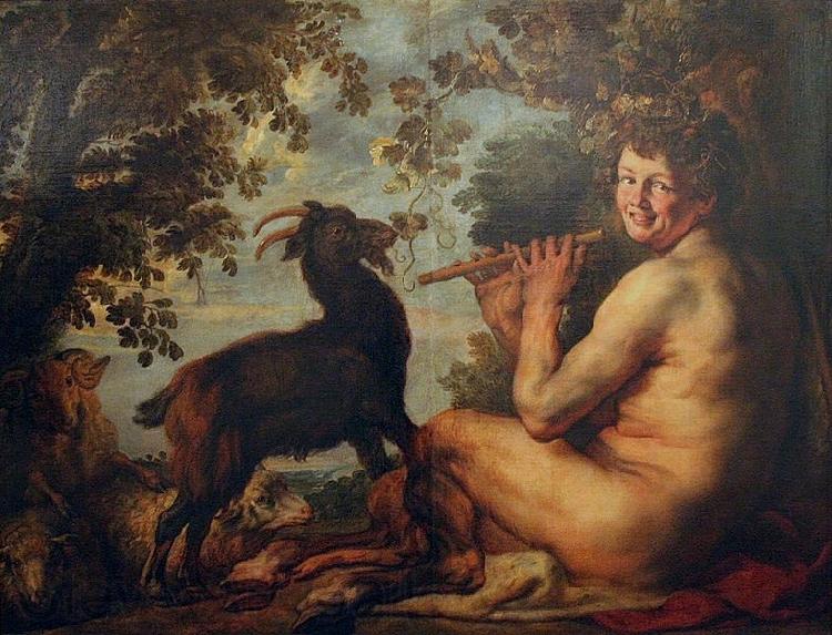 Jacob Jordaens A Satyr Norge oil painting art